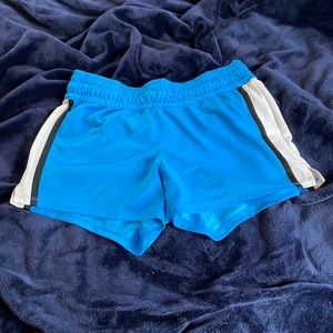 Blue athletic shorts!